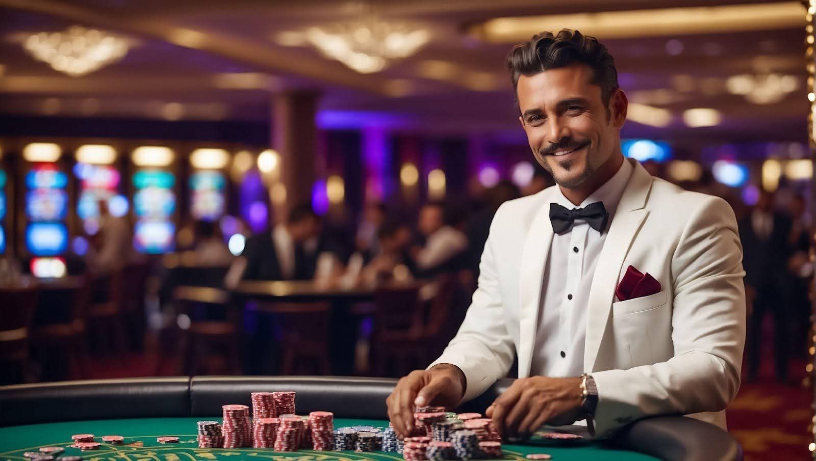 Live dealer conducting Medusa II round in mawartoto online studio